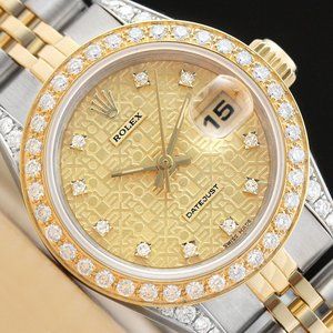 Sale! Ladies Rolex Diamond Bezel Factory Watch! WOW!